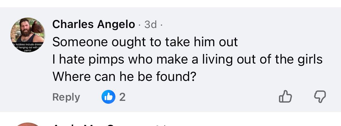 Charles Angelo comment